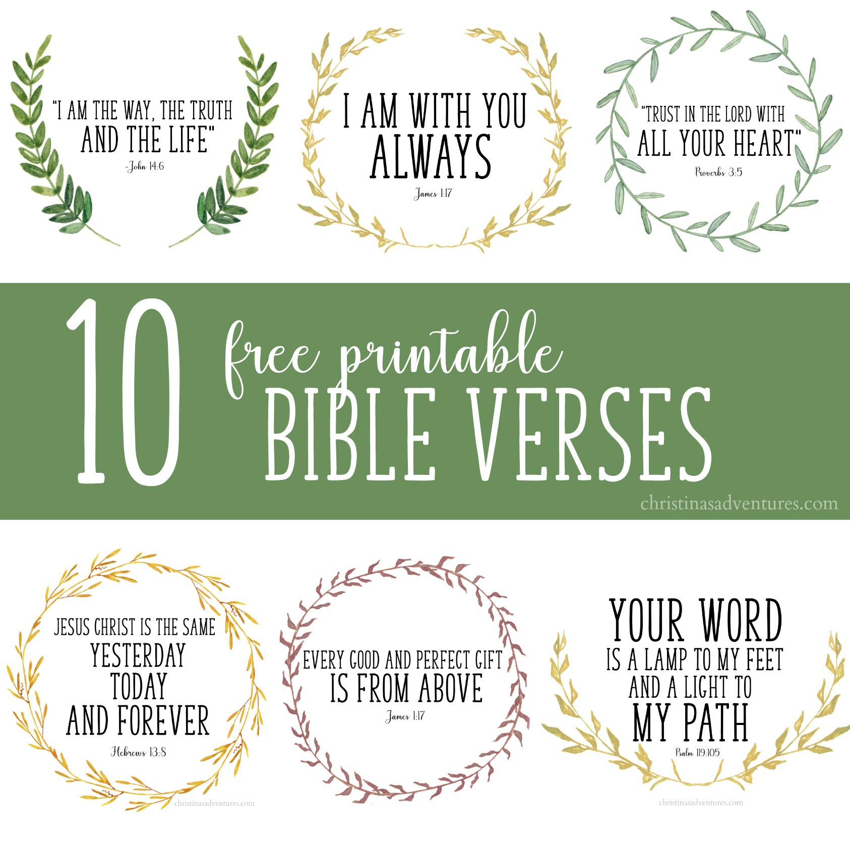 Free Printable Bible Verses - Christina Maria Blog for Printable Bible Verses Free