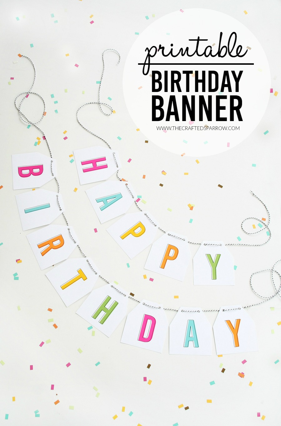 Free Printable Birthday Banner pertaining to Happy Birthday Banner Free Printable