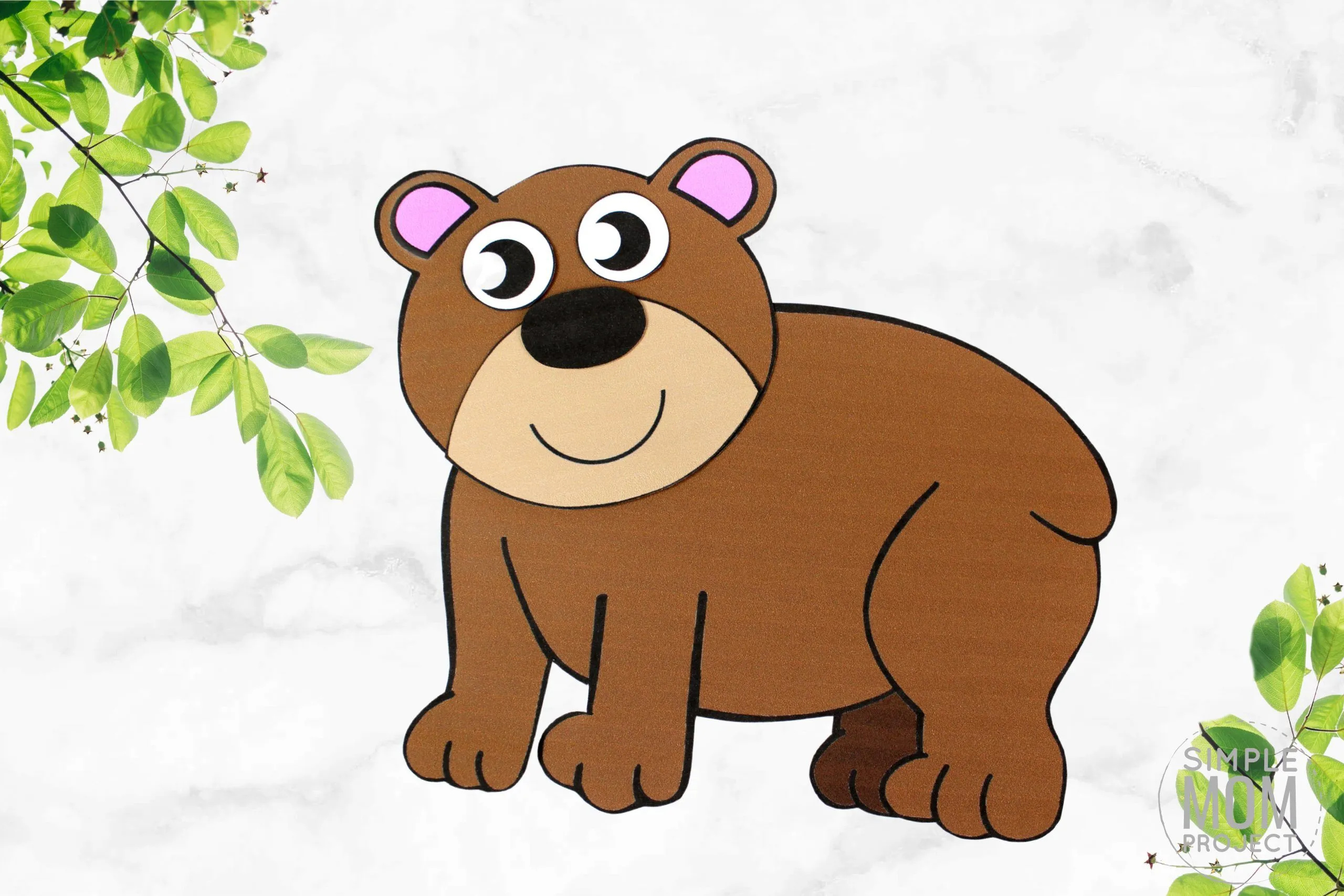 Free Printable Brown Bear Craft For Kids – Simple Mom Project within Free Brown Bear Printables