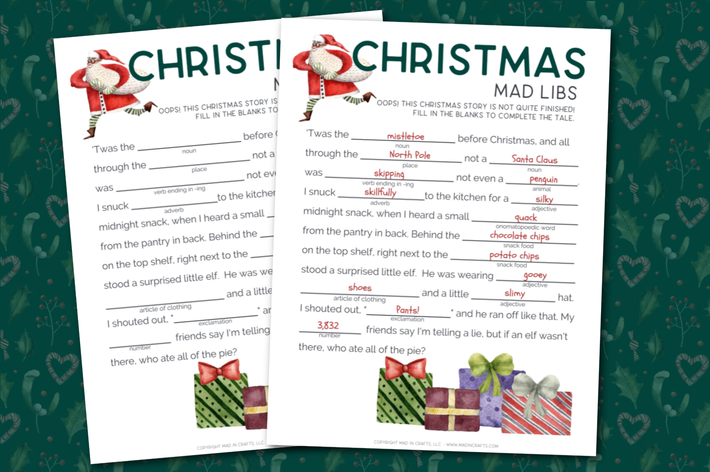 Free Printable Christmas Mad Libs Printables Mad In Crafts regarding Mad Libs Christmas Printable Free