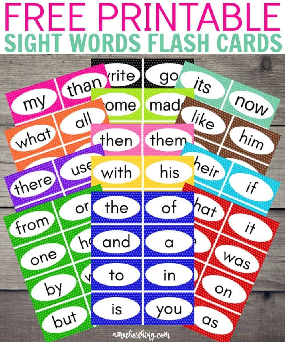 Free Printable Dolch Sight Words Flash Cards | It&amp;#039;S A Mother Thing with regard to Free Printable Sight Words Flash Cards For Kindergarten