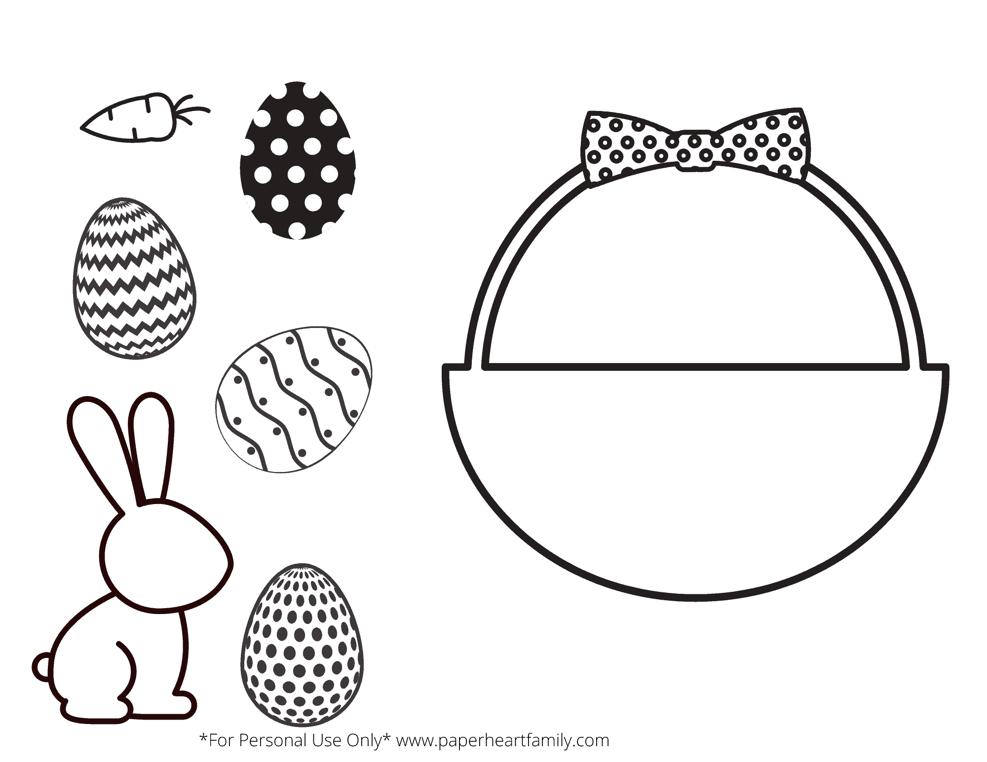 Free Printable Easter Craft For Kids (Simply Print, Cut, Color And inside Easter Craft Free Printable