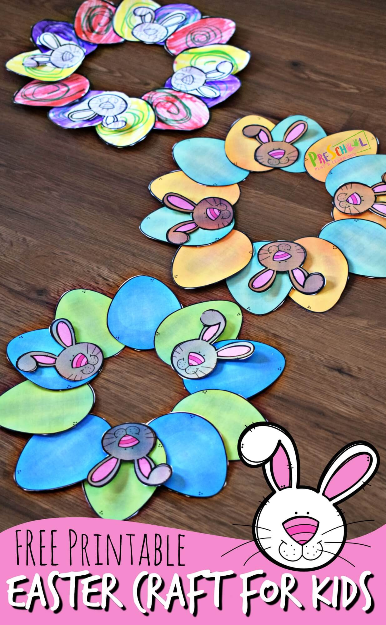 Free Printable Easter Crafts For Kids intended for Easter Craft Free Printable