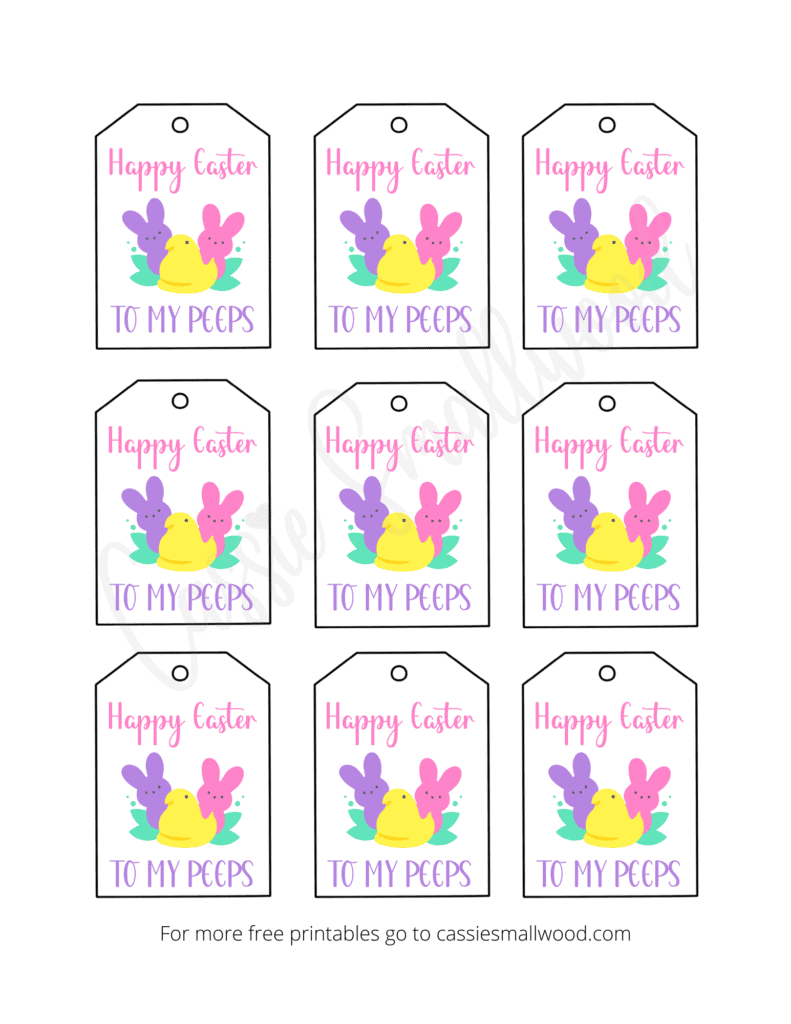 Free Printable Easter Tags {20 Unique Designs} - Cassie Smallwood intended for Print Free Easter Gift Tags Free Printable