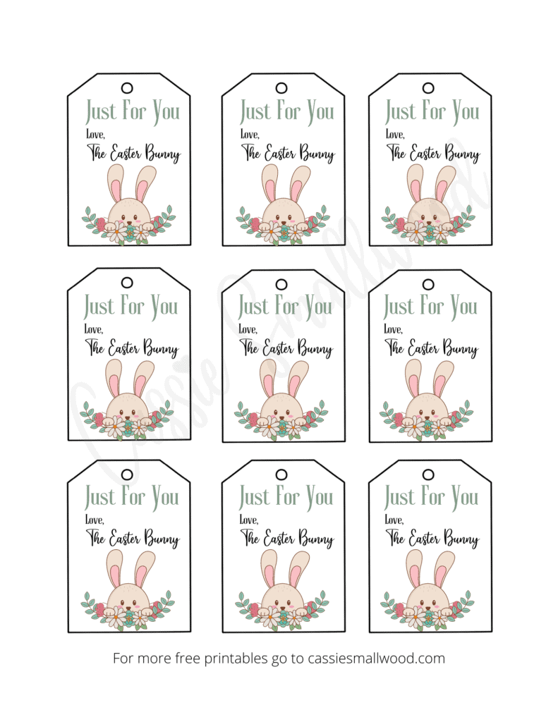 Free Printable Easter Tags {20 Unique Designs} - Cassie Smallwood regarding Free Easter Tags Printables