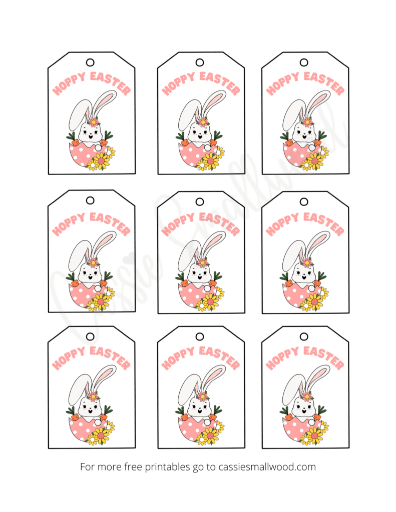 Free Printable Easter Tags {20 Unique Designs} - Cassie Smallwood with regard to Free Easter Printable Gift Tags