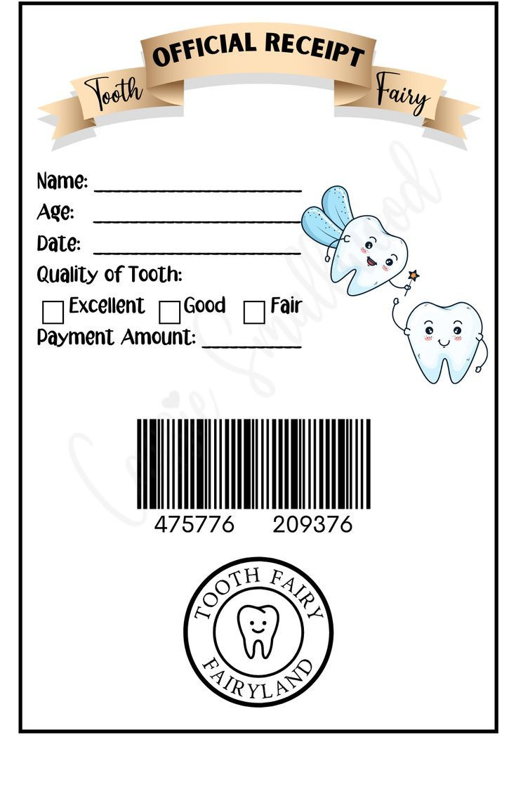 Free Printable Editable Tooth Fairy Receipt For Boys in Tooth Fairy Receipt Printable Free