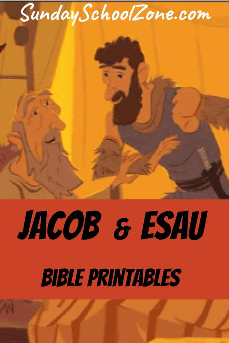 Free, Printable Esau Bible Activities On Sunday School Zone throughout Jacob And Esau Free Printables