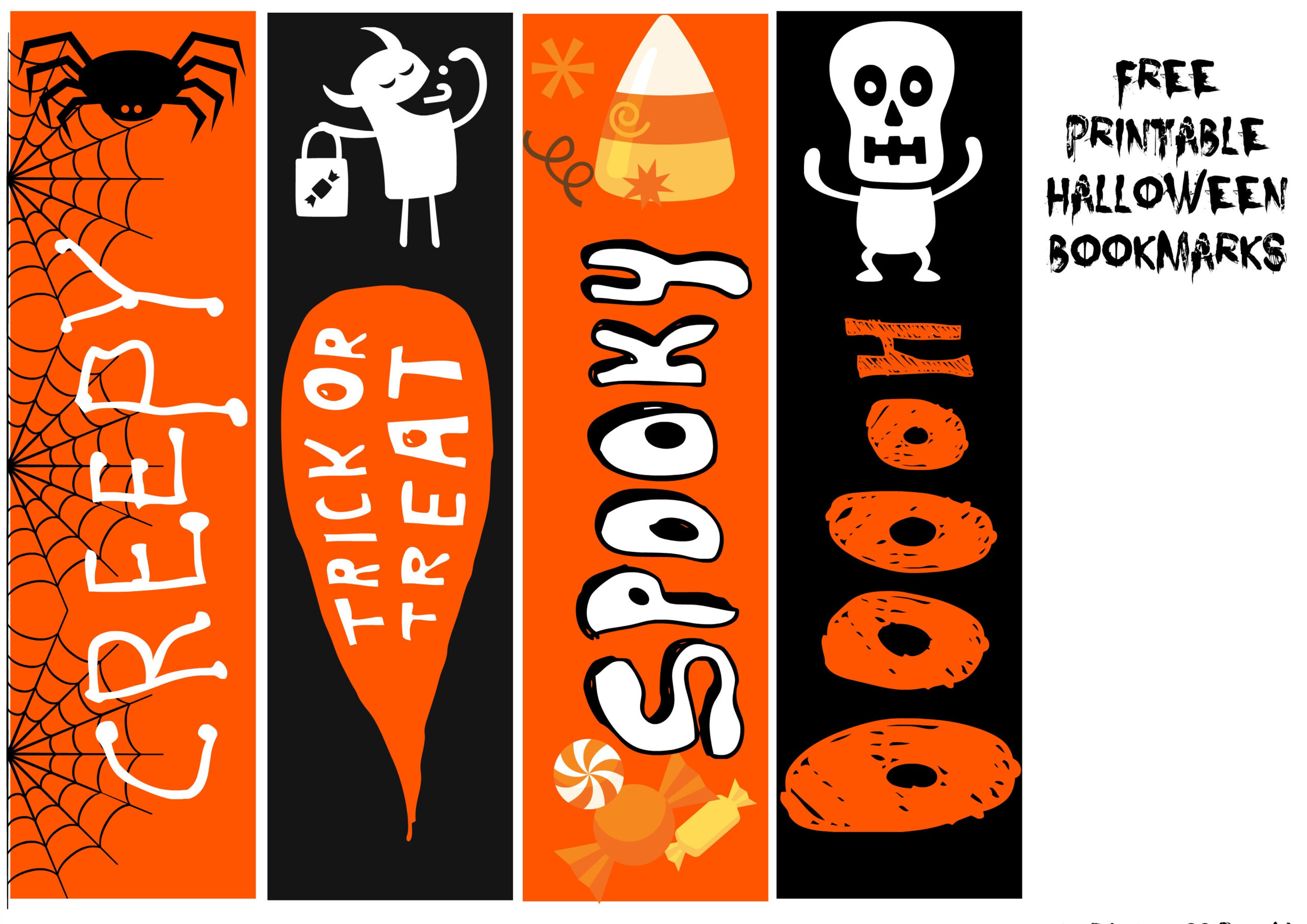 Free Printable Halloween Bookmarks - Onion Rings &amp;amp; Things inside Free Printable Halloween Bookmarks