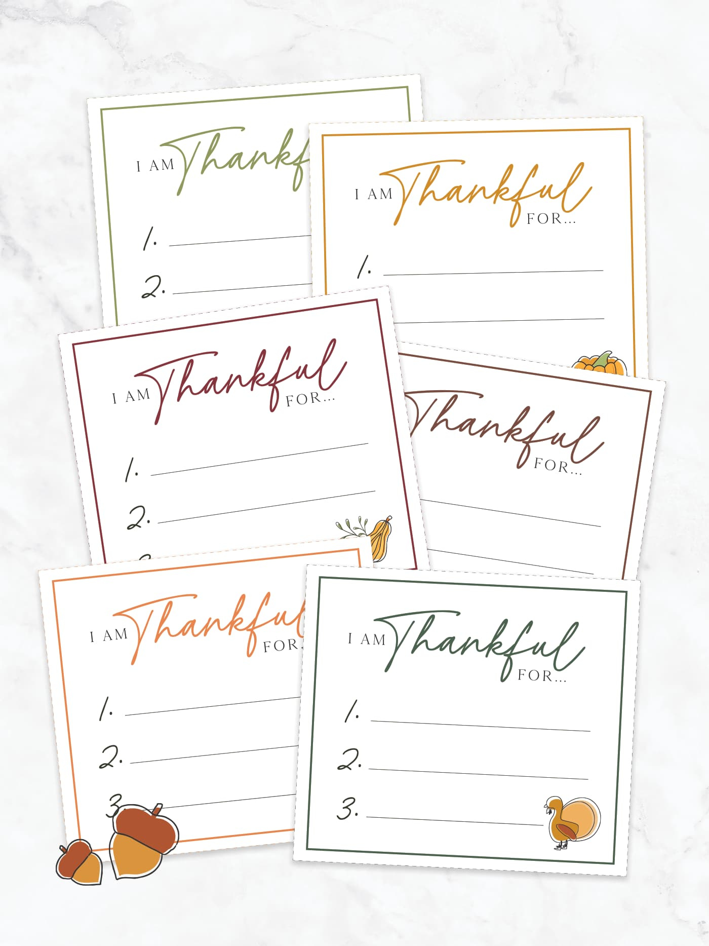 Free Printable I Am Thankful For Cards! - Favorite Printables with regard to Free Printable I Am Thankful For