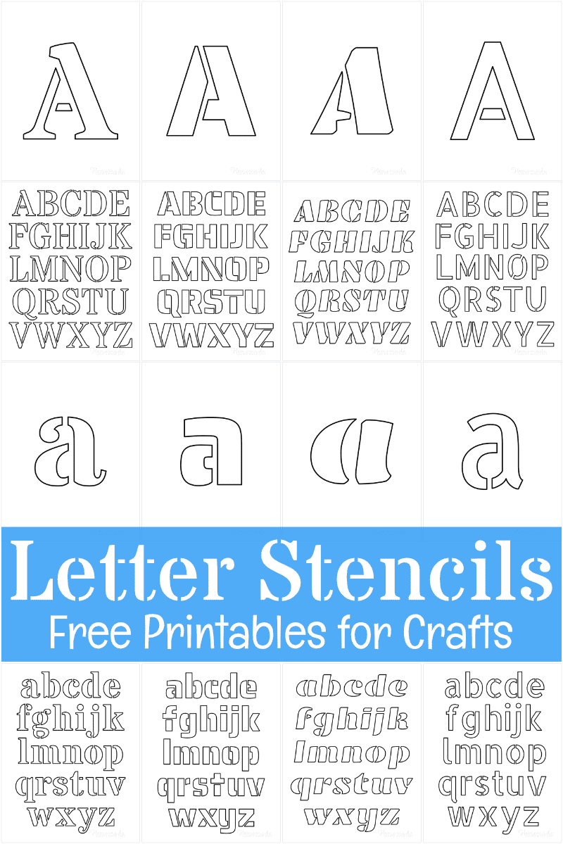 Free Printable Letter Stencils For Crafts in 8 Inch Letter Stencils Printable Free