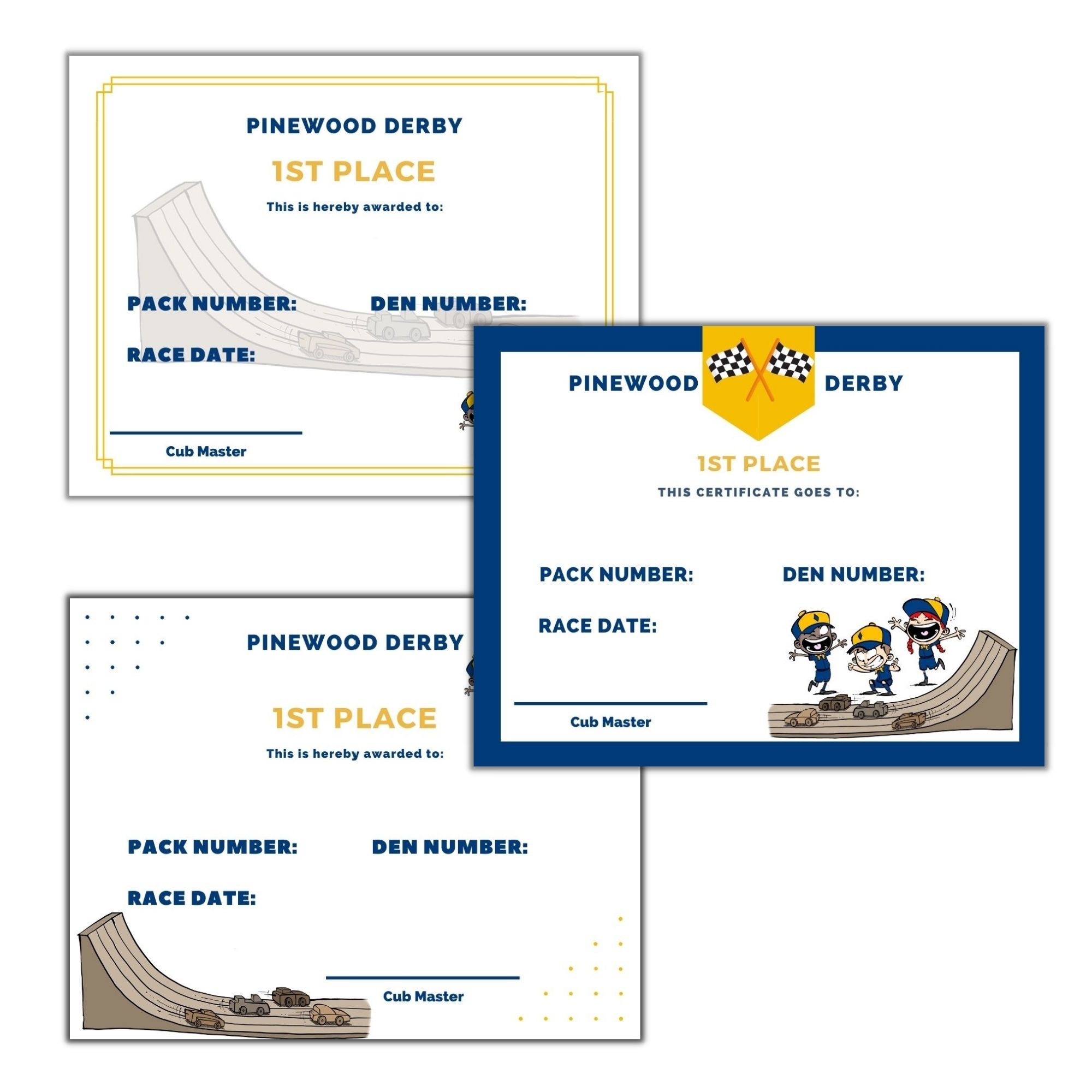 Free Printable Pinewood Derby Certificates ~ Cub Scout Ideas intended for Pinewood Derby Certificates Free Printable