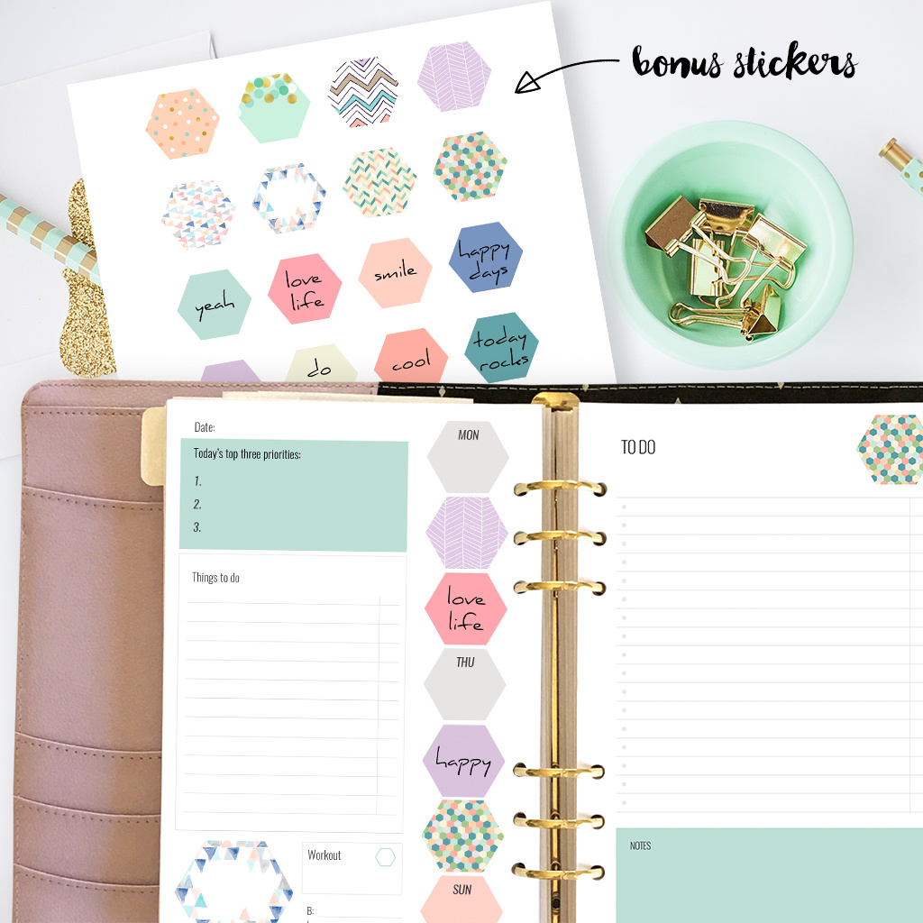 Free Printable Planner Inserts For Large Planners Plus Bonus inside A5 Planner Inserts Free Printables