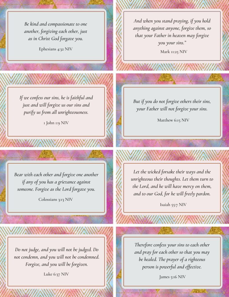 Free Printable Scripture Cards within Free Printable Prayer Cards