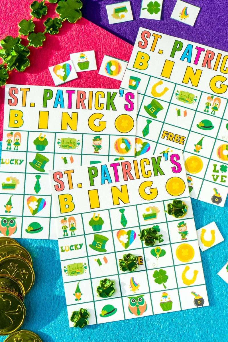 Free Printable St. Patrick&amp;#039;S Day Bingo (40 Cards) - Play Party Plan throughout St Patricks Day Bingo Cards Printable Free