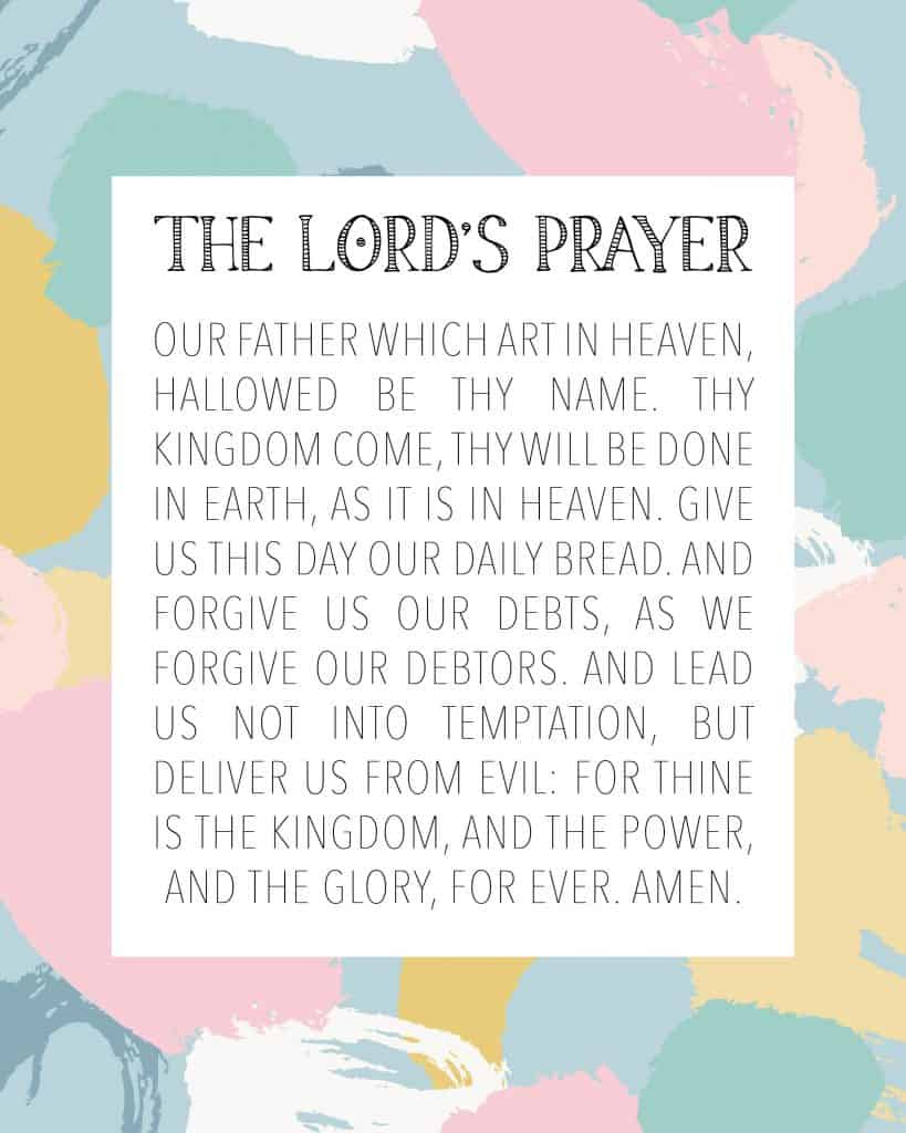 Free Printable The Lord&amp;#039;S Prayer Scripture - My Printable Faith throughout Free Printable the Lord&amp;amp;#039;s Prayer Printable