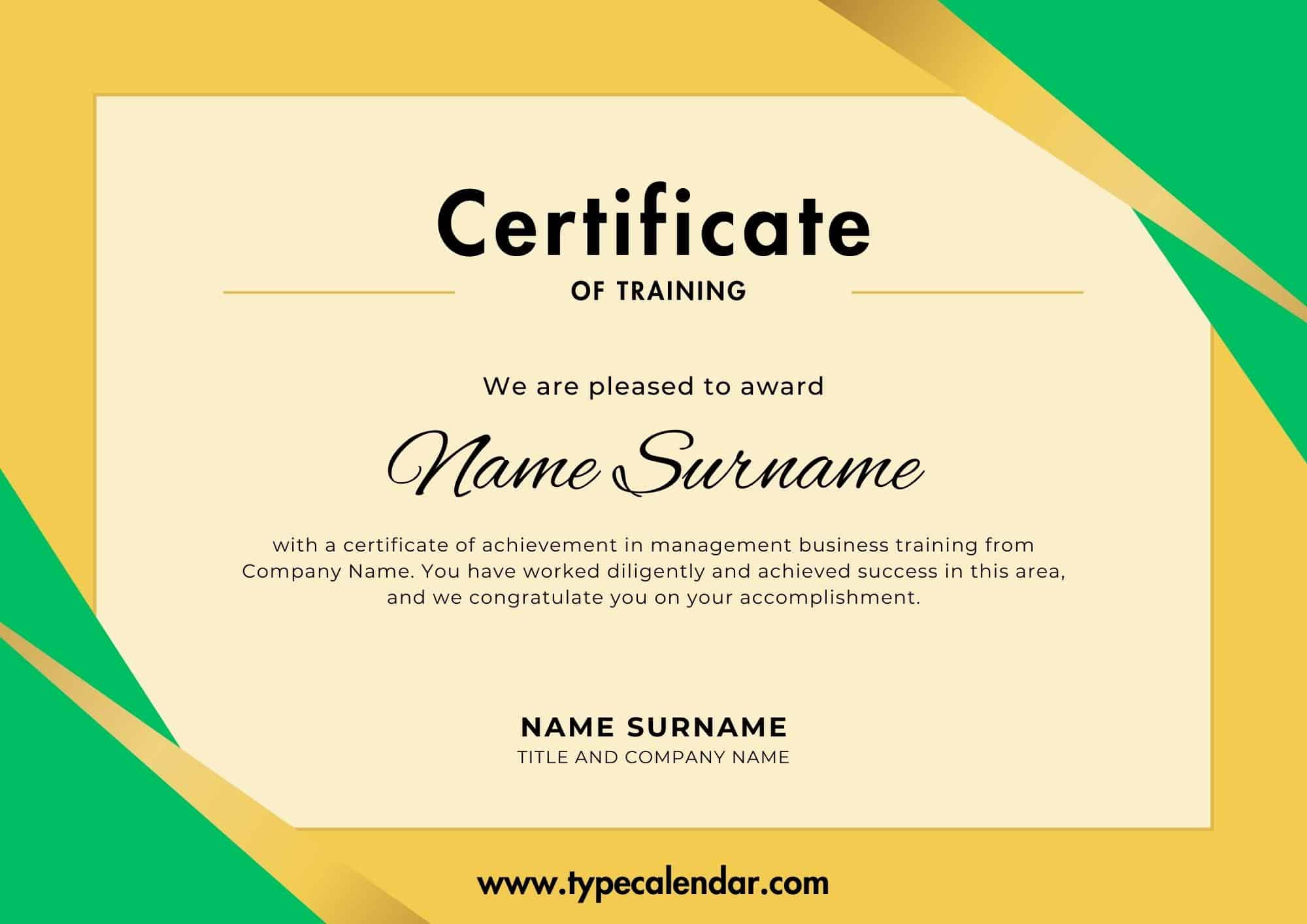 Free Printable Training Certificate Templates [Word, Pdf] Forklift throughout Free Printable Forklift License