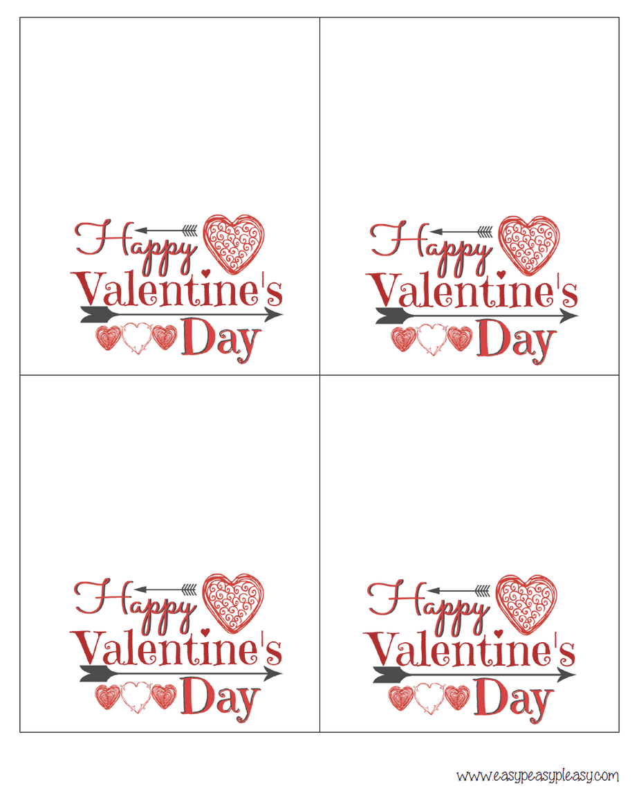 Free Printable Valentine Treat Bag Toppers - Easy Peasy Pleasy with regard to Valentine Bag Topper Free Printable