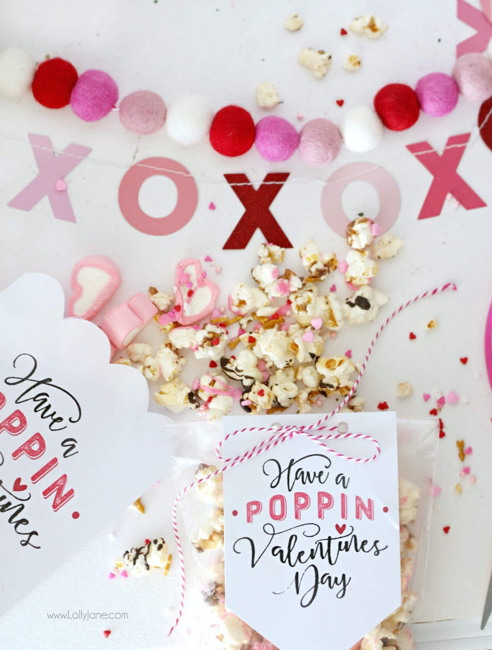 Free Printable Valentines Popcorn Tag pertaining to Free Popcorn Valentine Printable