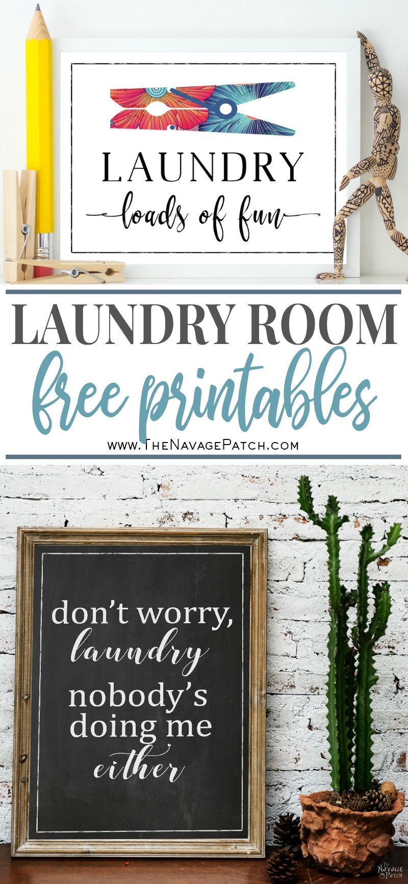 Free Printable Wall Art For Laundry Room - The Navage Patch in Free Laundry Room Printables