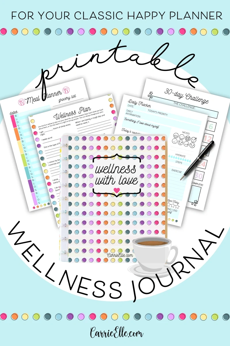 Free Printable Wellness Planner Inserts For Classic Happy Planner for Free Big Happy Planner Printables