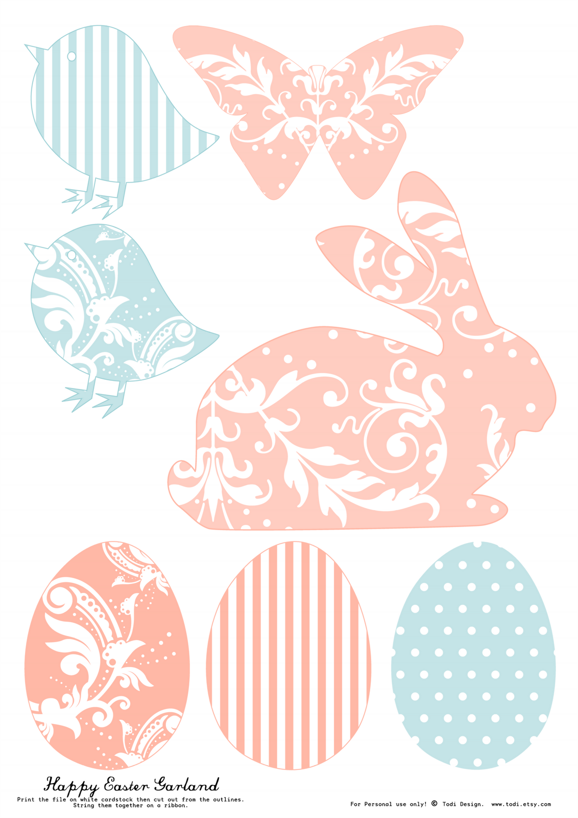 Free Printables For Easter Decoration regarding Free Printable Easter Decor