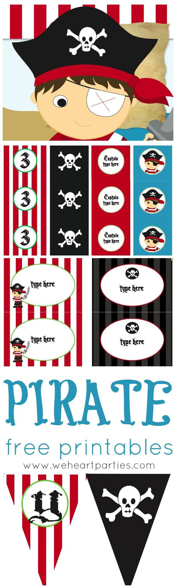 Free Printables Pirate Party Free Printables (Editable!) with regard to Pirate Party Free Printables