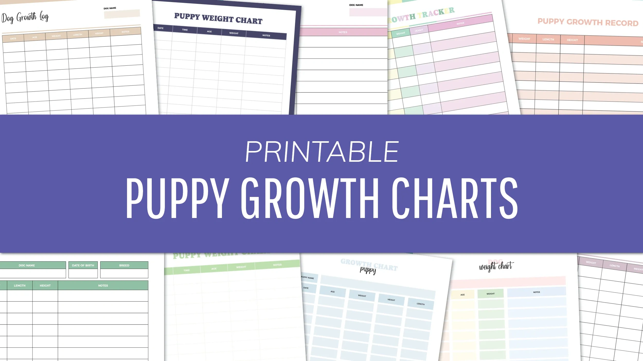 Free Puppy Growth Chart Printable Pdfs - 16 Weight Trackers inside Free Printable Puppy Weight Puppy Whelping Chart