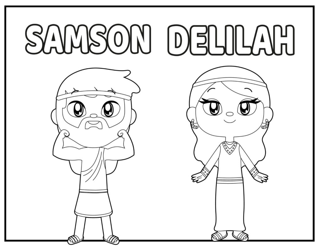 Free Samson And Delilah Coloring Pages | Healing Home within Samson Coloring Page Free Printable