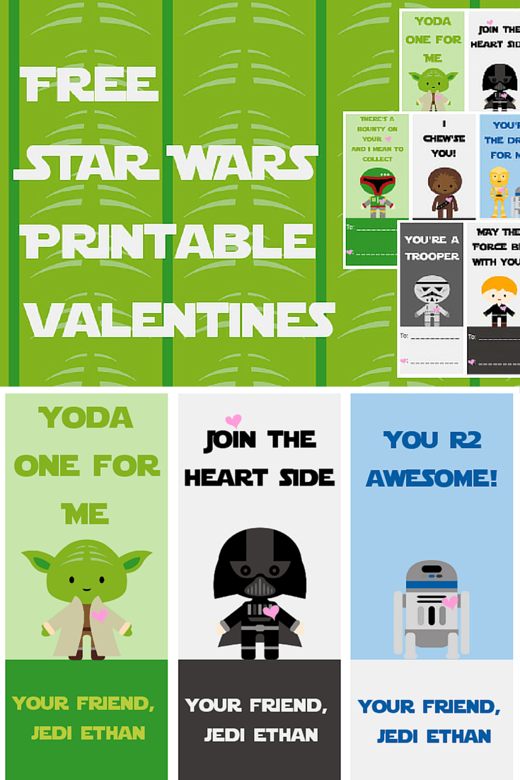 Free Star Wars Printable Valentines - A Grande Life throughout Free Star Wars Printable Valentines