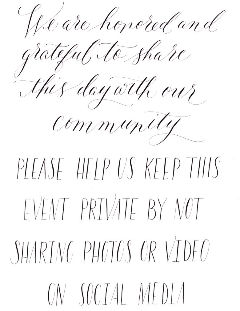 Free Unplugged Wedding Sign From Everly Calligraphy | A Practical pertaining to Unplugged Ceremony Sign Printable Free