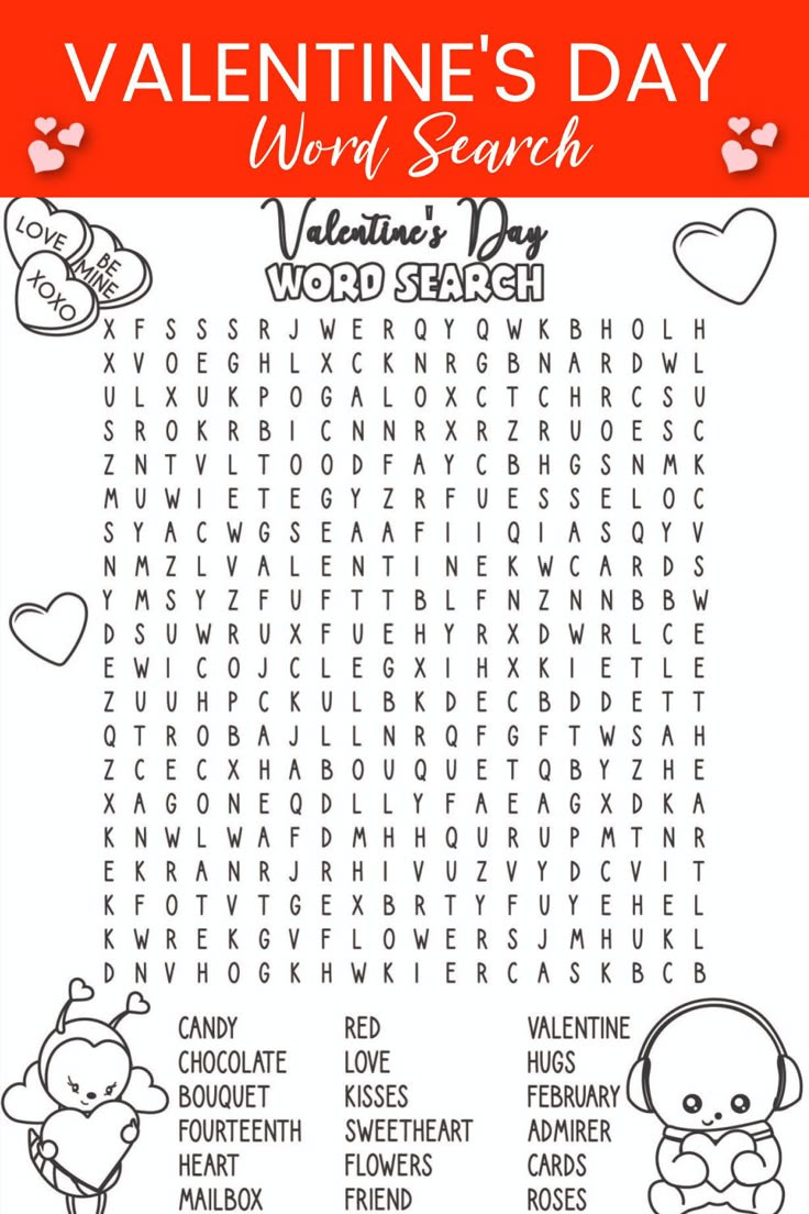 Free Valentine&amp;#039;S Day Word Search Printable within Valentine Word Search Printable Free