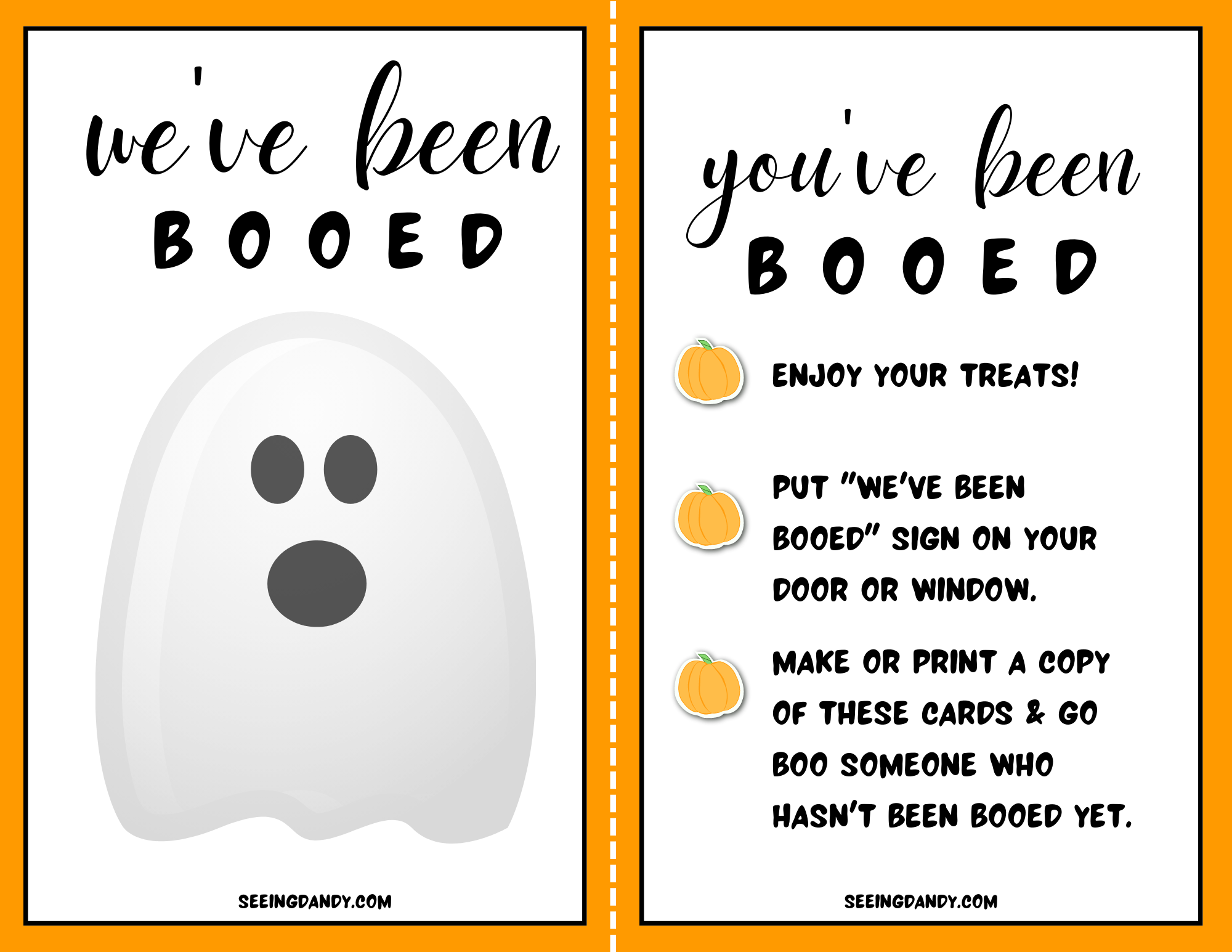 Free You&amp;#039;Ve Been Booed Printable Signs Halloween Activity For pertaining to Free You Ve Been Booed Printables