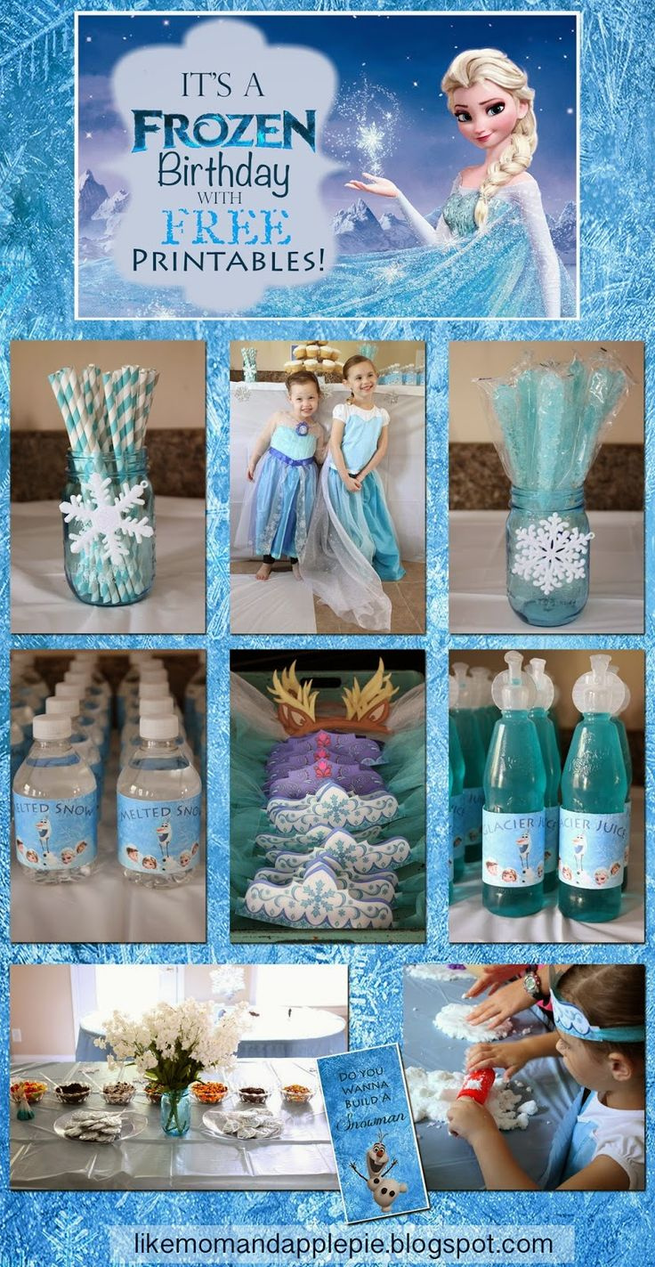 Frozen Birthday Party And Free Printables! for Frozen Birthday Free Printables