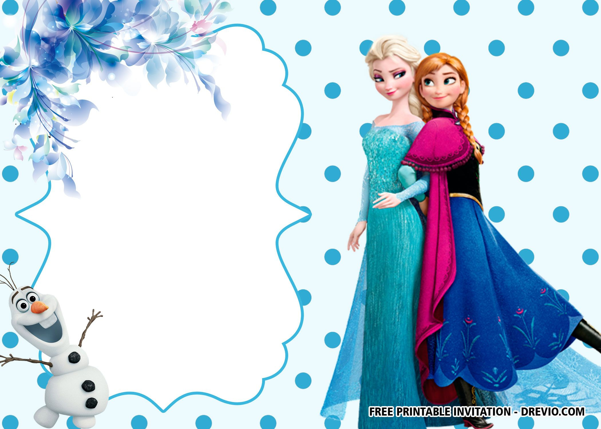 Frozen Birthday Party Invitations Free regarding Free Frozen Birthday Invitation Printables