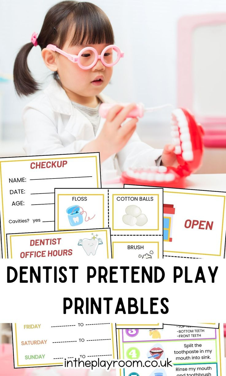 Fun Free Dentist Pretend Play Printables throughout Dentist Dramatic Play Free Printables