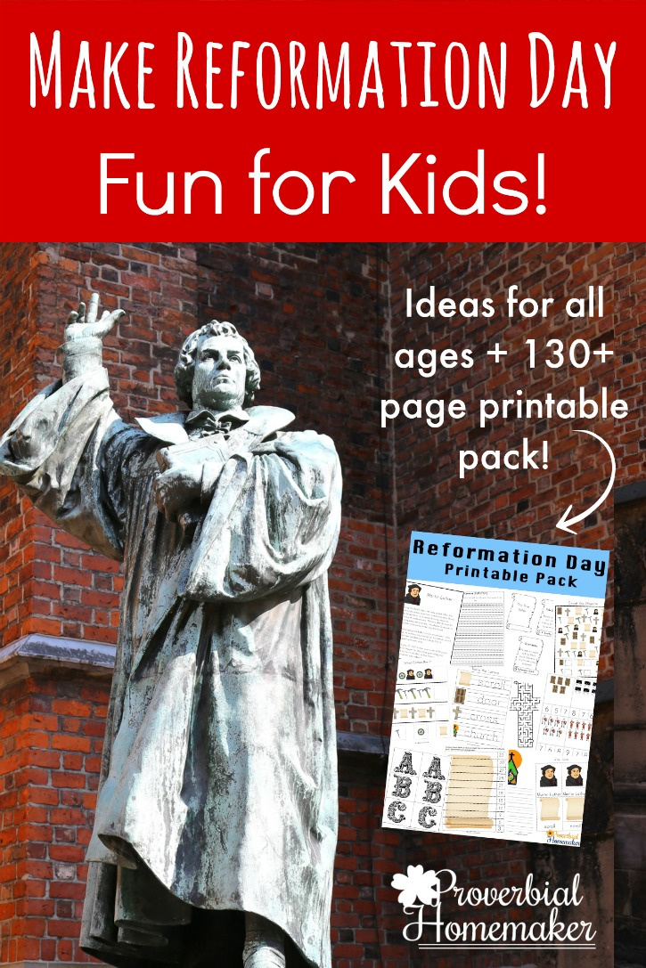 Fun Reformation Day Printables &amp;amp; Activities Your Kids Will Love with Free Reformation Day Printables