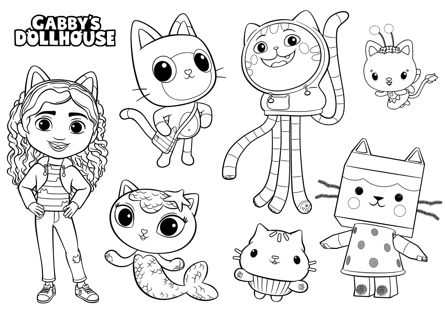 Gabby S Dollhouse Coloring Pages To Print - Free Printable in Free Printable Coloring Pages Gabby&amp;#039;S Dollhouse