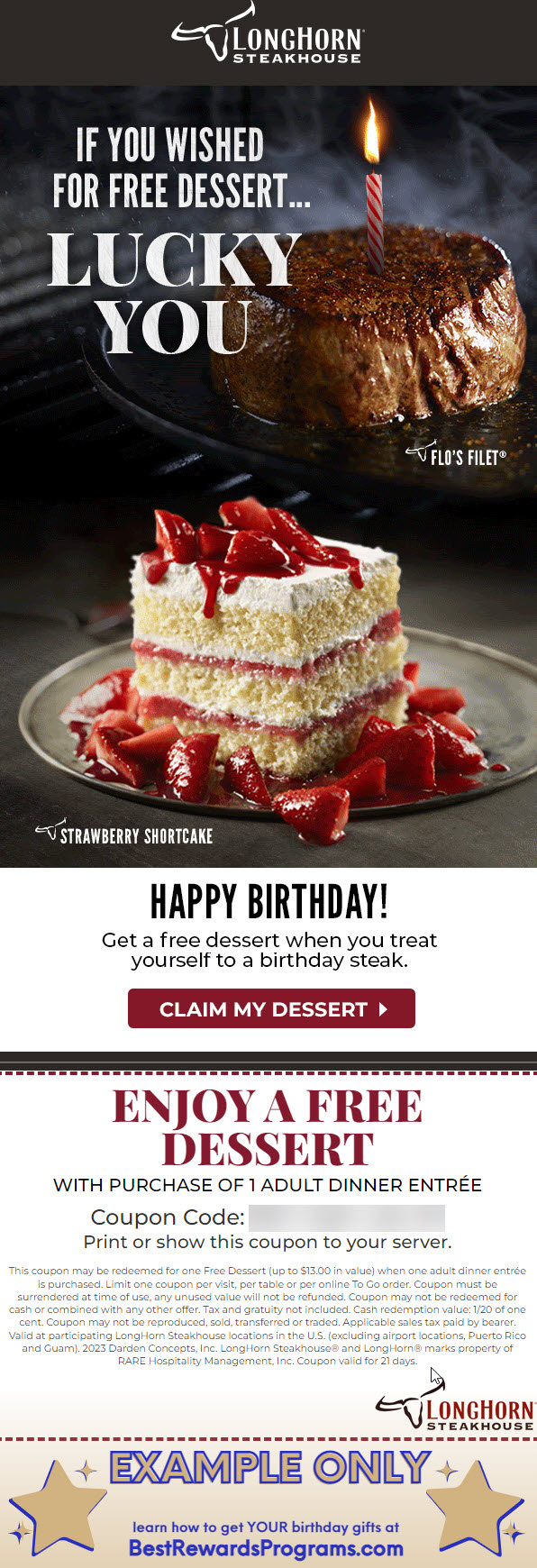 Get A Free Birthday Gift At Longhorn Steakhouse! ?? pertaining to Longhorn Free Appetizer Printable Coupon 2025