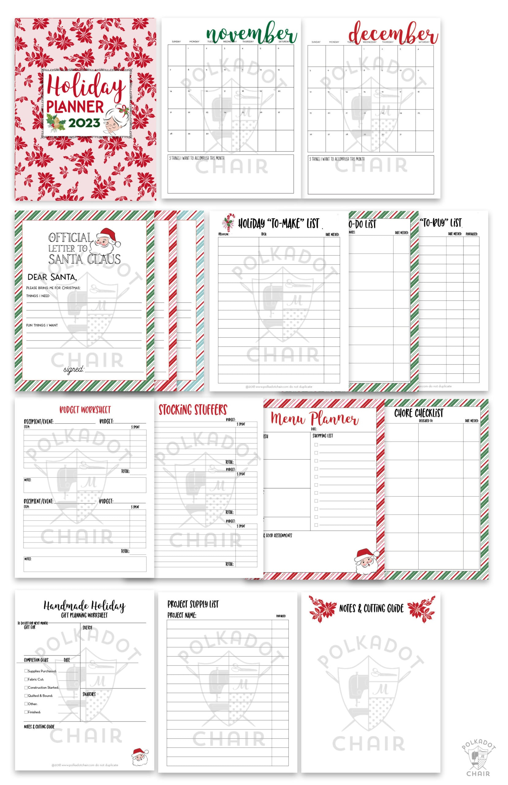 Get Organized With Our 2023 Printable Christmas Planner! | Polka pertaining to Christmas Planner Free Printables