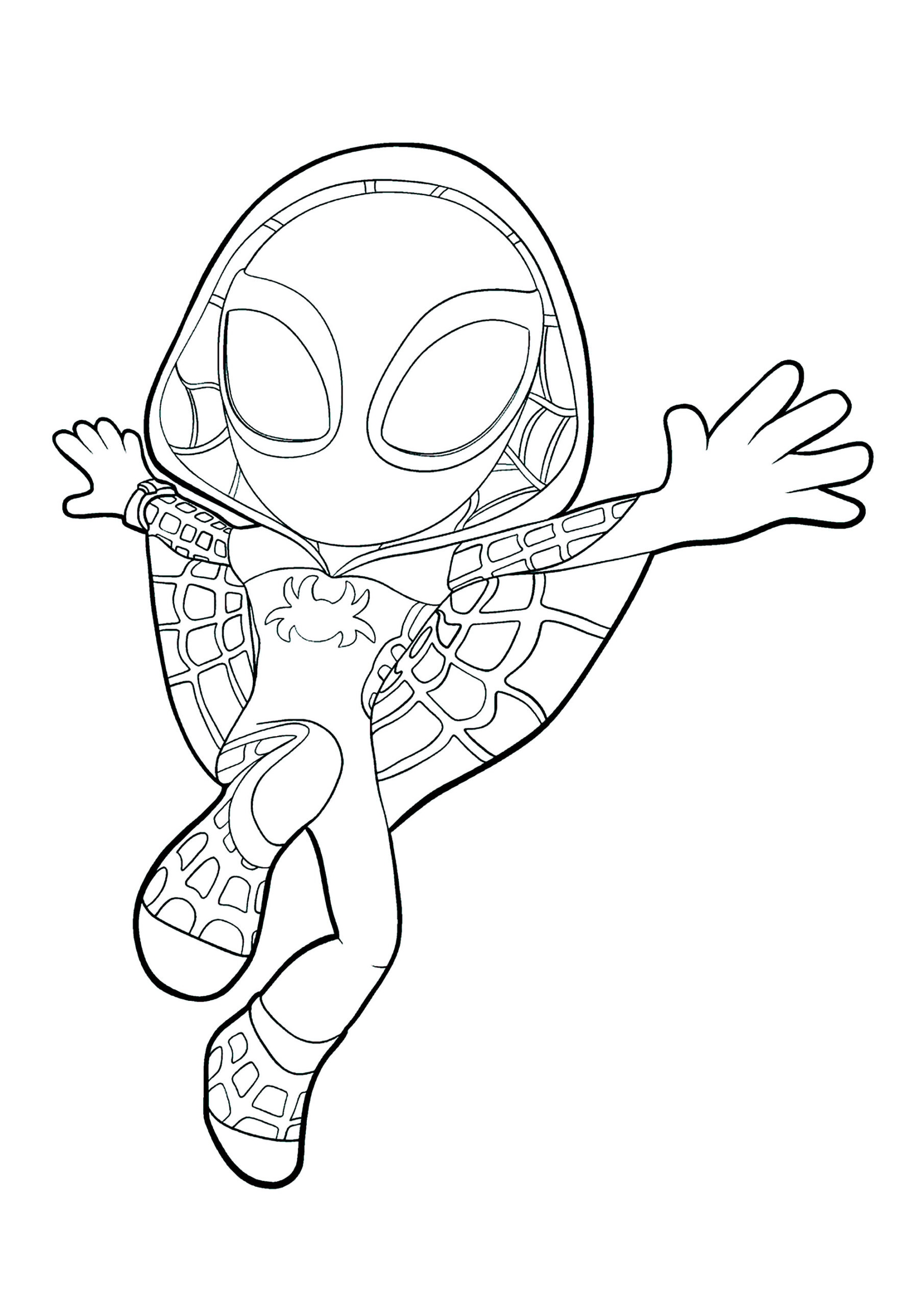 Ghost-Spider / Gwen In Action - Spidey And His Amazing Friends pertaining to Free Printable Spider Gwen Coloring Pages