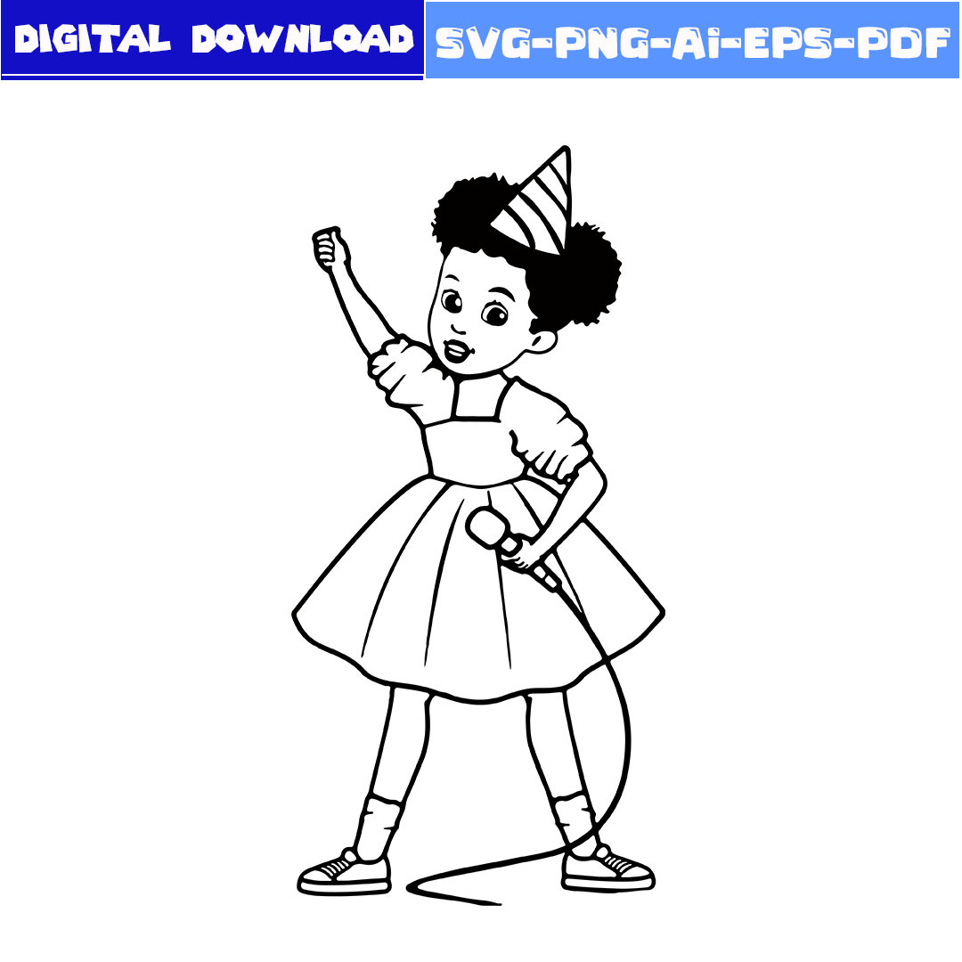 Gracie&amp;#039;S Corner Girl Birthday Outline Svg, Gracie&amp;#039;S Corner B regarding Gracie&amp;amp;#039;s Corner Coloring Pages Free Printable
