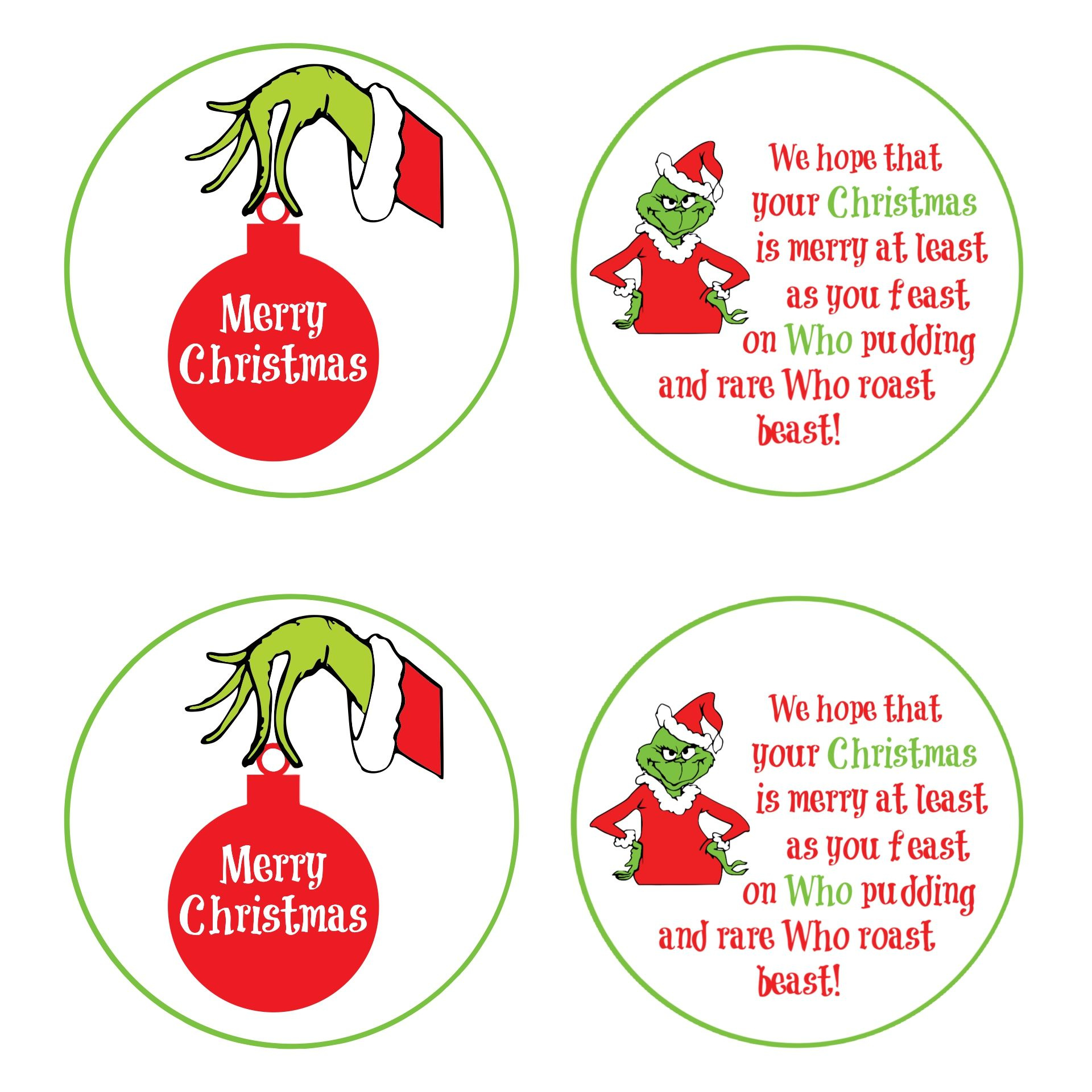 Grinch Pills Tags - 10 Free Pdf Printables | Printablee throughout Free Grinch Pills Printable Tags