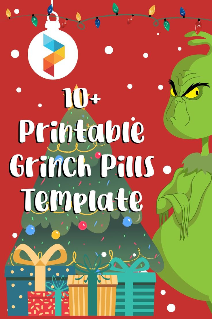 Grinch Pills Template - 10 Free Pdf Printables | Printablee with regard to Free Printable Grinch Pills Template