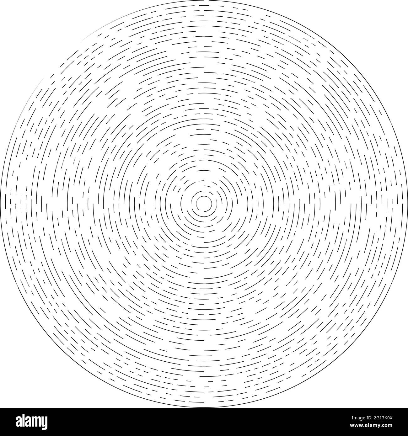 Gyrate, Rotating Segmented Lines Circular Element – Stock Vector within Spiroglyphics Printable Free