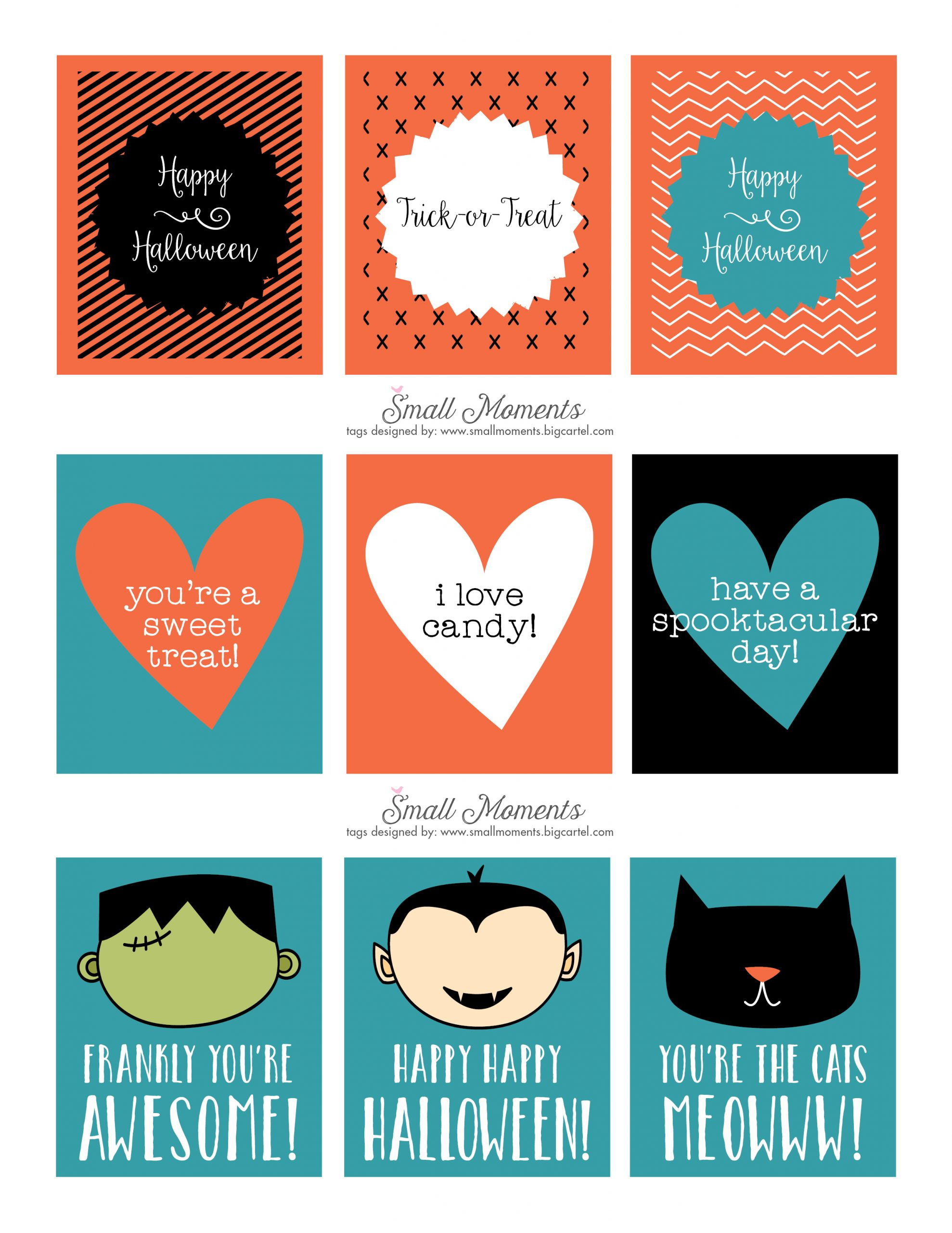 Halloween: Free Printable Tags - See Vanessa Craft in Halloween Teacher Gift Tags Free Printable