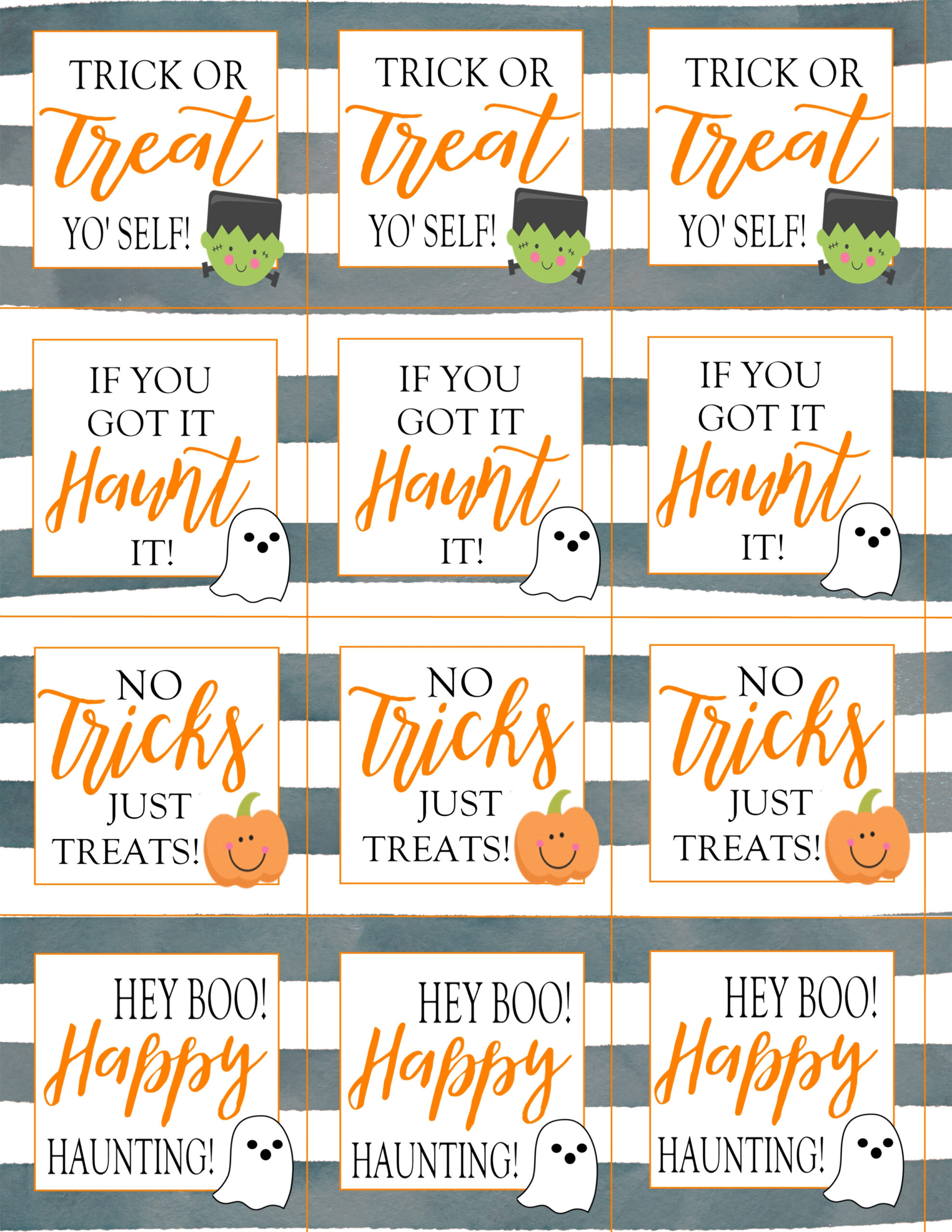 Halloween Treat Tags: 4 Designs - Crisp Collective inside Free Printable Halloween Tags For Goodie Bags