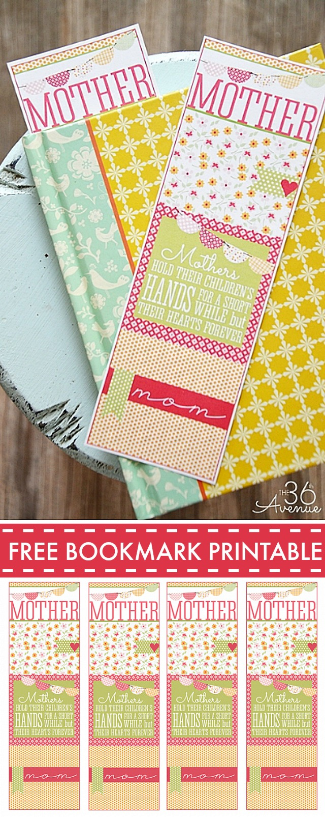 Handmade Gifts – Mother&amp;#039;S Day Bookmark | The 36Th Avenue inside Free Printable Mother&amp;#039;S Day Bookmark