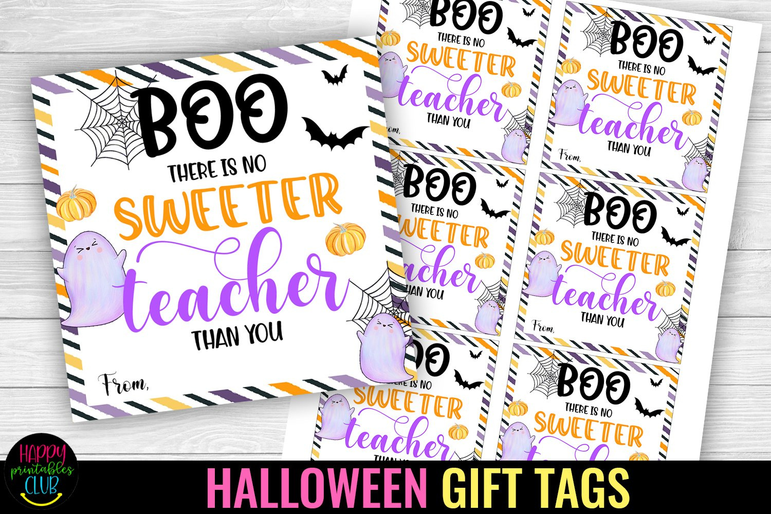 Happy Halloween Gift Tag I Halloween Candy Favor Tags within Halloween Teacher Gift Tags Free Printable