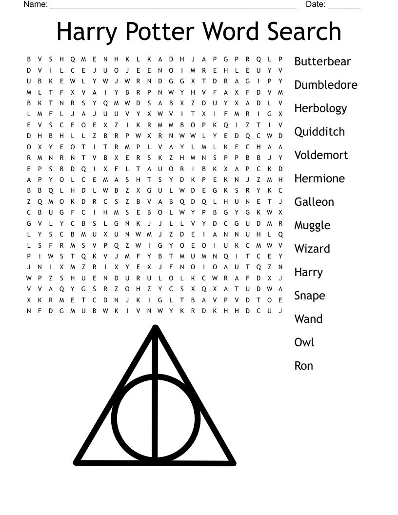 Harry Potter Crossword Puzzle (Part 1) - Wordmint regarding Harry Potter Crossword Puzzle Printable